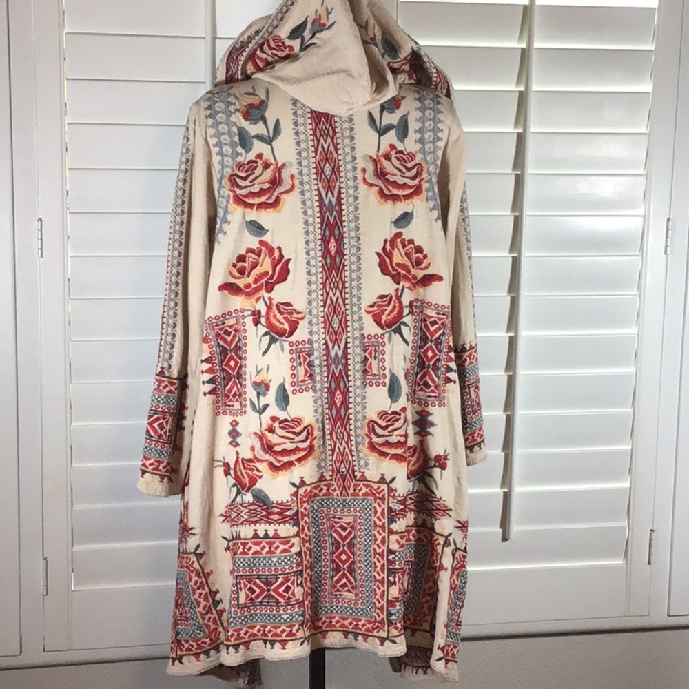 Johnny Was BIYA coat w/hood - Picture 4 of 8